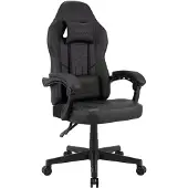 CLP Racing Bürostuhl Collins mit Massagefunktion Kunstleder verstellbare Rückenlehne schwarz