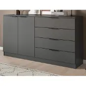 Inn.Furn Sideboard "Swan" in grau Kommode 148 x 80 cm