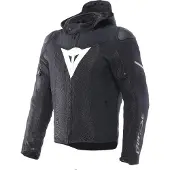 Dainese Super Sprint Air Motorrad Textiljacke, schwarz/weiß, 48