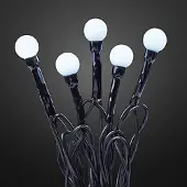 Hellum Kugel Lichterkette mit Timer, batteriebetriebene LED Lichterkette innen
