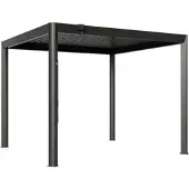 PRIMEYARD 3,5x3m Pergola in anthrazit; mit Lamellendach in anthrazit - (GFPV01119)