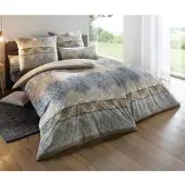 HEINE Bettwäsche in natur-braun | Gr.: 155 x 220 + 80 x 80 cm