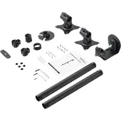 StarTech.com .com Tischhalterung für zwei Monitore, Vertikal, Stahl - Für bis zu Zwei 27" oder 34" (10kg) Ultrawide VESA Mount Monitore, Klemme, 10 kg, 33 cm (13"), 68,6 cm (27"), 100 x 100 mm, Schwarz