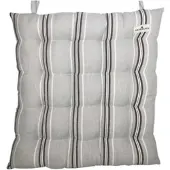 Greengate Sitzkissen NELL Grau mit Streifen 40x40 | Gr.: onesize