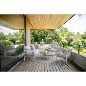 Stern Klea Gartenlounge-Set 5-teilig Greige/Grau