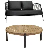 Stern Odea/Taro Gartenlounge-Set 2-teilig rund/2-Sitzer