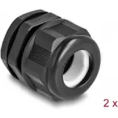 DeLOCK EX-Kabelverschraubung M25 schwarz 2 Stück