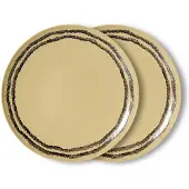 HK Living - 70's Teller Ø 27,5 cm (2er-Set), vanilla