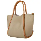 Giulia Handtasche Grau Beige Hellbraun