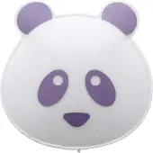 BUOKIDS Soft Wandlampe Panda Bär violett