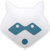 BUOKIDS Soft Wandlampe Waschbär blau