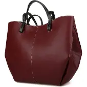 Giulia Tote Bag Burgundy Schwarz