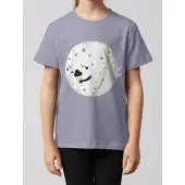 Wat? Apparel T-Shirt Planet mit Eis in Lavender | Gr.: 152-164