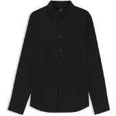 BOSS Regular-Fit Hemd aus strukturierter Stretch-Baumwolle Grösse S