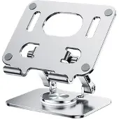 INF Tragbarer und um 360 Grad drehbarer Tablet-Ständer Silver