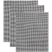 INF Grillnetz Antihaft-Grillmatte (33x40 cm ) Schwarz 3er-Pack