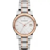 Burberry Damenuhr The City BU9105, INOX, Goldfarben / Silberfarben