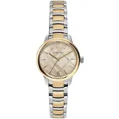 Burberry Damenuhr The Classic BU10118, INOX, Silber / Roségold