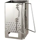 Semoic Tragbarer Holzkohleanzünder, Edelstahl-BBQ-Grill