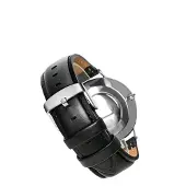INF Retro-Uhrenarmband aus echtem Leder für DW-Uhren 20 mm Black