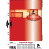 Staufen Ringbucheinlage PREMIUM Top-90, A5, 90g, 6-fach gelocht, kariert, weiss, 50 Blatt