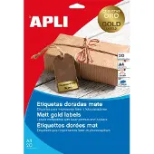 Agipa Folien-Etiketten, 63,5 x 29,6 mm, gold