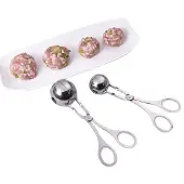 INF Fleischbällchenzange / Schaufel für Fleischbällchen, 2er-Pack mit 2 Größen