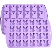 Semoic 2er-Pack Osterhase-Silikonform für Schokolade 24 C