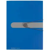 Herlitz Gummizugmappe PP-Folie, DIN A4, blau opak, 3 Stück