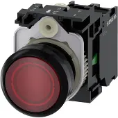 Siemens LEUCHTDRUCKTASTER, ROT, IP67, IP69K, 2,23 cm, 40 mm, 100 mm, 30 mm, 56 g