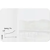 Sigel Glas-Whiteboard Artverum, Ecken rund, magnetisch, inkl. 1 x Boardmarker schwarz, B 1800 x T 10 x H 1200 mm, ESG, weiß