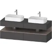 Duravit Waschtischunterschrank Qatego 160x55x60cm, ba m/Gr m, Pl, B bs, B