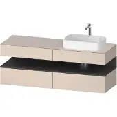 Duravit Waschtischunterschrank Qatego 160x55x60cm, gra m/ta m, Pl, B r, B