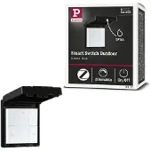 Paulmann Wandschalter in Schwarz IP44