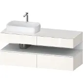Duravit Waschtischunterschrank Qatego 140x55x60cm, w m/we g, Pl, Beck. li