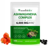 P-Beauty Ashwagandha Extrakt Komplex Hochdosiert Labor Vegan Natur 300 Softgels