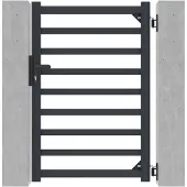 Casanoov Gartentür Aus Aluminium Antelao 100x140cm Grau