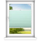 Time4blinds - Plissee Rollo, Faltrollo, Sichtschutz, Minze, 120x60cm
