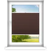 Time4blinds - Plissee Rollo, Faltrollo, Sichtschutz, Klassisch braun, 120x210cm