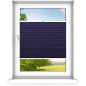 Time4blinds - Plissee Rollo, Faltrollo, Sichtschutz, Saphir, 120x80cm