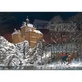 Pappnoptikum Adventskalender Schneewittchen Burg Kriebstein Papier 38x27cm