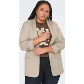 ONLY Carmakoma Kurzblazer "CARELLY 3/4 LIFE BLAZER WVN" Kunstfaser mit Stretch
