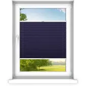 Time4blinds - Plissee Rollo, Faltrollo, Sichtschutz, Saphir, 90x120cm
