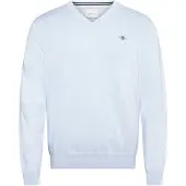 Gant Pullover Herren Classic Cotton V-Neck Fresh Blue 25-L