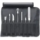 F. Dick Garnierset mit Rolltasche 7-teilig Sparschäler Palette Fruchtausstecher