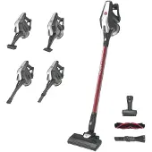 Hoover HF322TP 011, 2-in-1-Stabstaubsauger, Beutellos, Grau, 0,7 l, Gummi, Trocken