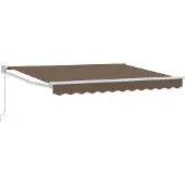 vidaXL Ausziehbare Markise Taupe 4 x 2 m 100% Polyester und Aluminium