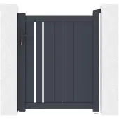 Casanoov Gartentür Aus Aluminium Giona 100x120cm Grau