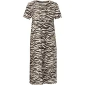 Street One Jerseykleid Ohne Taschen mit Zebramuster