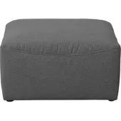 58 aufm Kessel POLSTERHOCKER Kattrina Flachgewebe anthrazit | Gr.: onesize